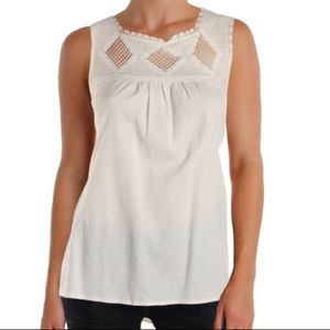 Crochet collar tank top